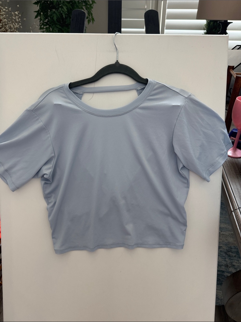 Fabletics Light Blue Women’s Cropped Tee